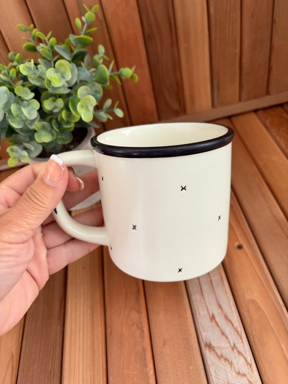 Hearth and Hand Magnolia mug Morning Beautiful cream black farmhouse style - Picture 4 of 6
